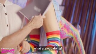 stepbrother nerd showed stepsister a dong - SolaZola