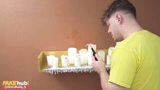 FAKEhub - This playgirl can't stop squirting and cums over and over on his big weenie