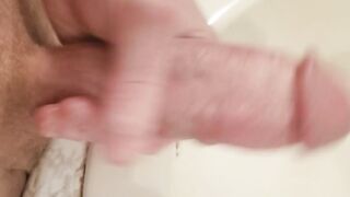 Watch me beat my big oiled up penis home alone