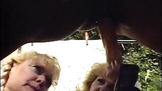 Sex orgy with males and matures fucking hardcore and sucking knob outdoors