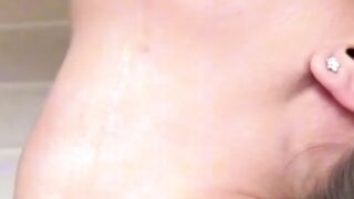 warm sperm on the face