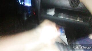 Quick Midnight Orgasm in the Car