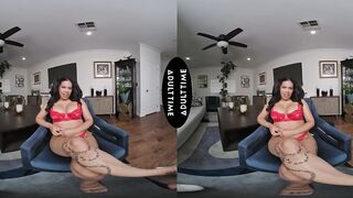 UP CLOSE VR - POV Sexy Maya Farrell's Saliva WON'T Be Enough! YOU Finger-Prepare Her For Your BWC