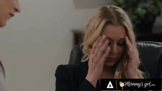 MOMMY'S CUTIE - Gorgeous Emma Hix Is Caught By Her Stepmom Having Sex With Their Sexy Boss Katie Morgan