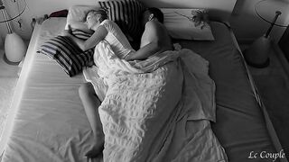 The amateur couple's naughty intimate moment was recorded at night time