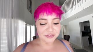 Lustful BBW Jadynn Stone Milks Jmac's Knob on Her Face