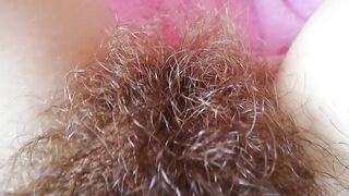 Close up on my big clitoris shaggy pussy