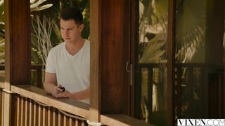 Hawt blond creampied by her stepbro