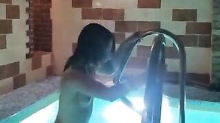 Sexually excited Girlfriend In The Sauna