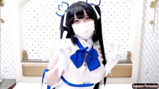 Amateur Cosplayer in Heroine Style Loves It Too Much and Completely Loses Control Tonight