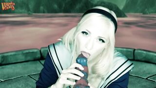 Sucker Punch Babydoll Bad Dragon POV Fuck Machine Oral Trailer