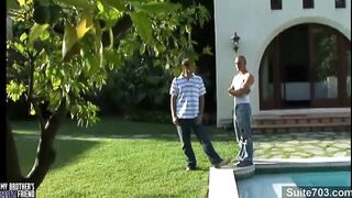 Lewd gay gets banged and cummed