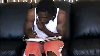 Young slut drilled by two black knobs