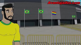 Gay orgy at the World Cup with players.