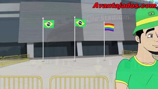 Cartoon Gay Orgy at the World Cup