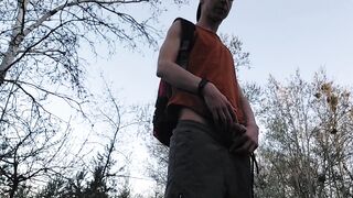 Public cruising pee-walk ends up with a married cock in young twink mouth and bizarre cumload