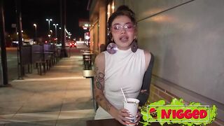 Buttplug wench can't see the black knob fucking her. Fedora Morelli, blindfolded interracial on Nigged