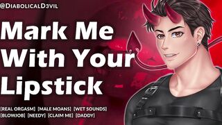 Mark Me With Your Lipstick and Hear Me Moan for YOU While YOU Suck This Big Hard Jock -- Erotic Audio for Chicks
