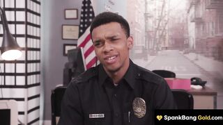 SPANKBANG GOLD - Cheating Hot Cop Team-banged By Entire Cop Vigour