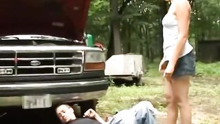 Landyke Bangs Kess Hard and Fast in a Garage