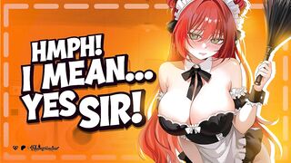 Tomboy Coworker Is Your HAWT Free-Use Maid - Throatfucking ASMR - Audio Hentai - Anal Impure Talk