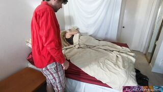 Stepmom shares bed with lewd stepson and gets drilled - Erin Electra