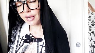 This nun doesn't look very religious