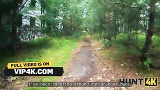 HUNT4K. Sata Jones showed her breasts and then it happened...