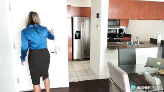 Wife and hawt mamma Gal Jackson, 51, bangs her co-worker