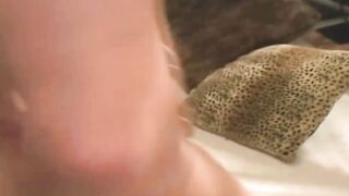 Golden-haired Hottie Fingers Dripping Cunt to Shaking Orgasm