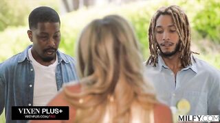A trophy wife seduces the neighbor and his friend on a summer day.