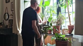 My host drilled me in the mouth, then took me hard whilst watering the flowers.