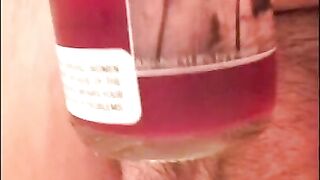 RED RED - On and In Pussy with A Urinate In the Bottle After Aged