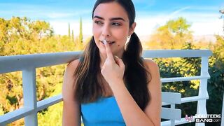 Public Car Sex & Dong-Sucking with Hottie Violet Dawn
