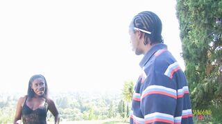 Gardener gets his BBC juicy when the ebony wife invites him for lemonade and muff diving