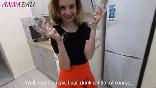 When my girlfriend was in shower I screwed her friend in stockings