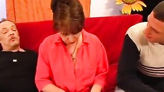 mamas first double penetration screw orgy