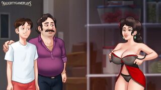 Husband, Wife & Wife's Lover Have a Three-some With Some Anal - Summertime Saga Part 41 By DarkCookie