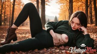 I love autumn and sucking grandpapa's rod in the bushes [AI]