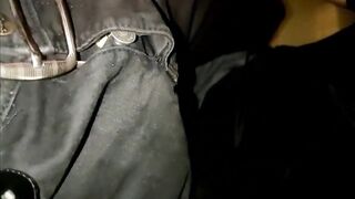 Revealing dark chocolate bbc cream from delivery hunk