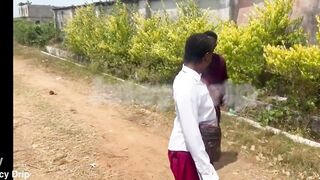 Randy school hoe got fucked by a street chap