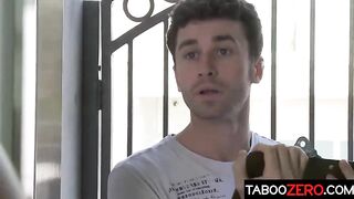 Seductive blonde mommy asks her step- son to fuck her from the back, until this hottie cums