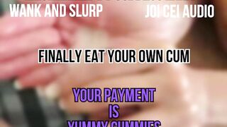 Double Team CEI Finally Eat Your Own Cum Right Now