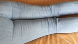 I finally managed to masturbate with my sister-in-law, enjoy her and cum on her big booty