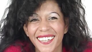 Hirsute Brunette MILF Solo Toy Masturbation and Self Snatch Licking