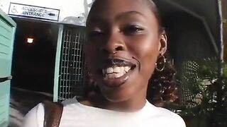 Petite whore Brown Suga takes on a massive shlong