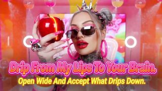 Leak From My Lips to Your Brain. Open Wide and Accept What Drips Down