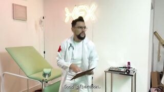My first Time Going to the Gynecologist. the Doctor Couldn't Resist!
