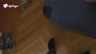 Oops... Step son unintentionally cum in step mommy after fucked step sister Polly Yangs in shared bed at night in hotel room