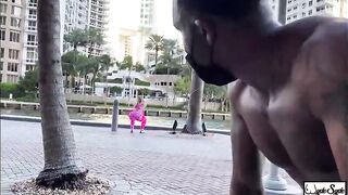 Hot Butt Hollywood Takes Rome's Huge Black Dick Deep Down Her Throat!